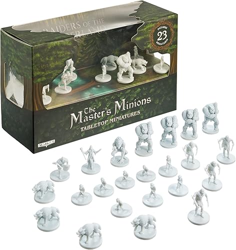 Master's Minions Raiders of The Wilderland - Miniaturas de mesa - 23 mini figuras HD sin pintar - 0.984 in DND, Pathfinder, Fantasy RPG Minis a