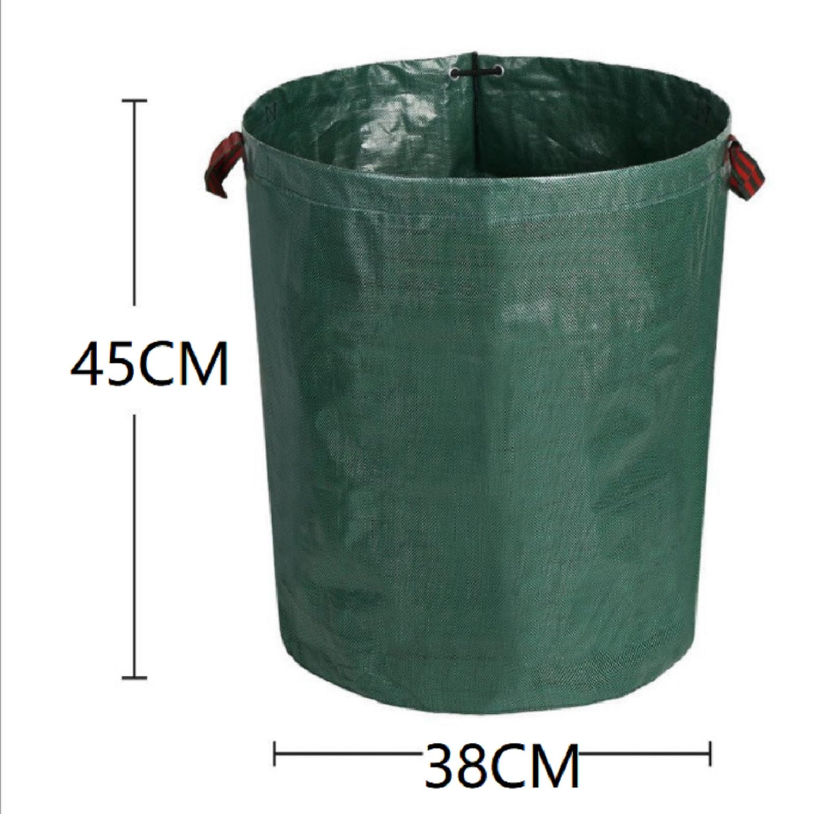 Worek ogrodowy na liście, 60 l, stabilny worek na odpady ogrodowe, worki ogrodowe na odpady ogrodowe, do cięcia trawnika, składane, worki na odpady ogrodowe z uchwytami, wielokrotnego użytku, na