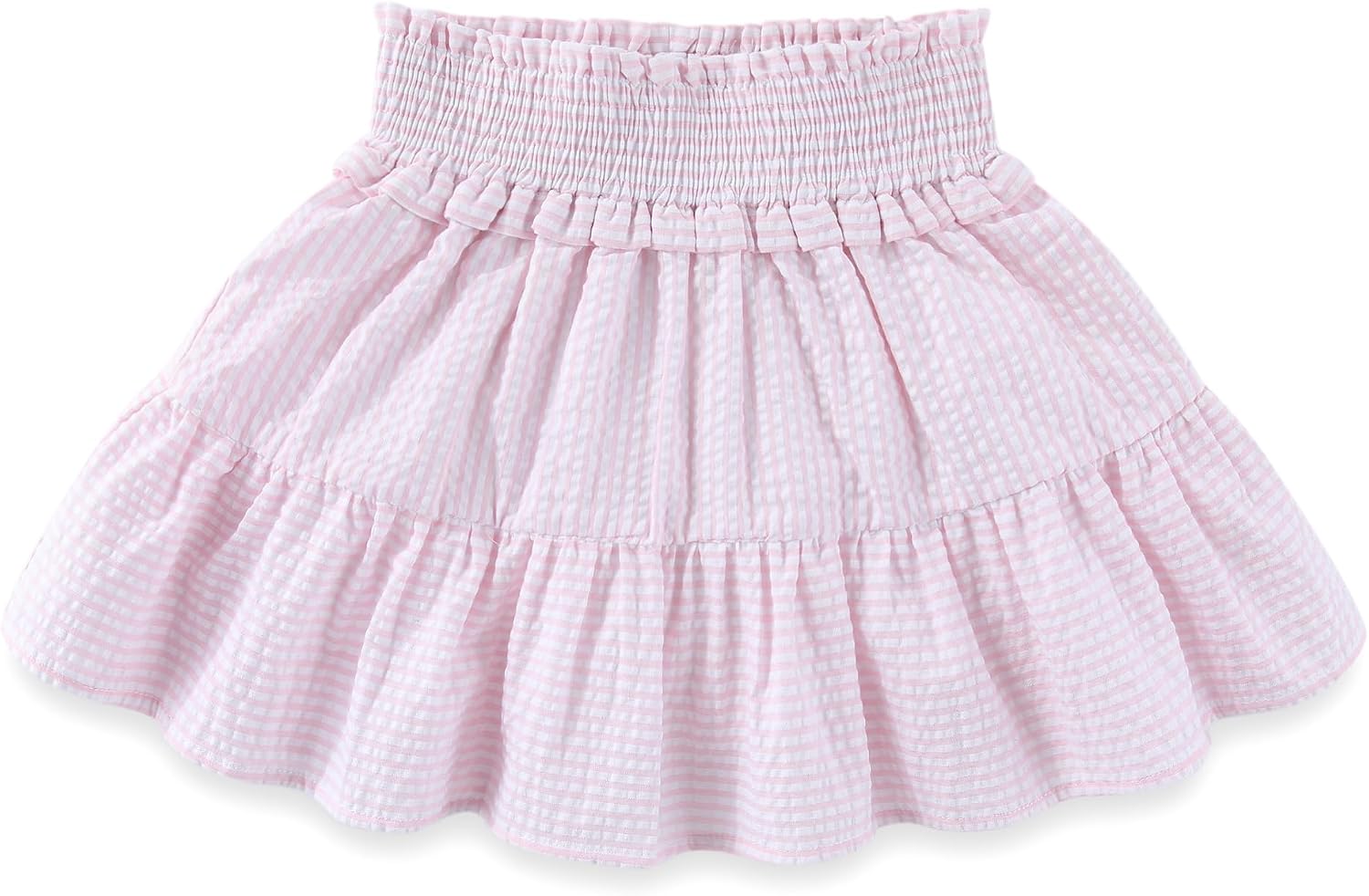 Sperry Girls Striped Seersucker Top and Skirt Set with Canvas Tote Bag for Big Kids image 3
