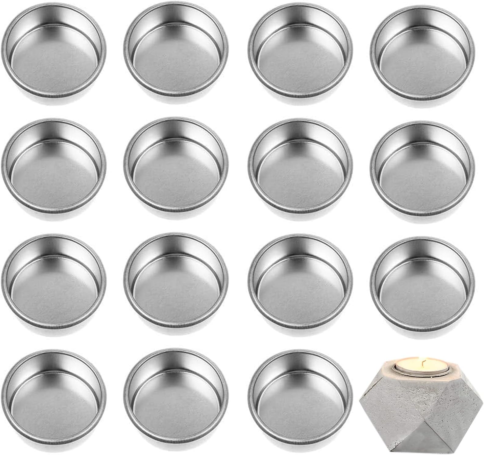 Creative Hobbies 6er Set Kerzenleuchter Sockel – 15,2 Cm Hoch, Weiß, Für E12-Lampenfassungen