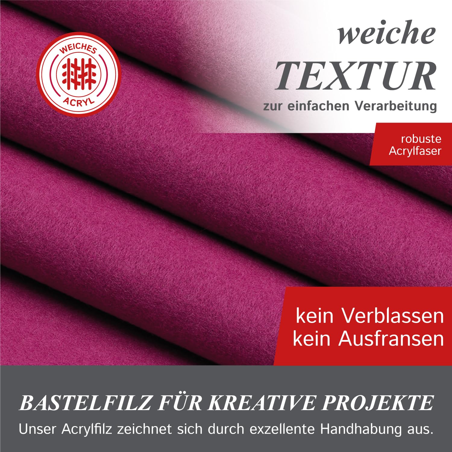 Feutrine Au Mètre Vert Chasseur The Felt Store - 1,82 X 1 M - Idéal Bricolage Et Décoration