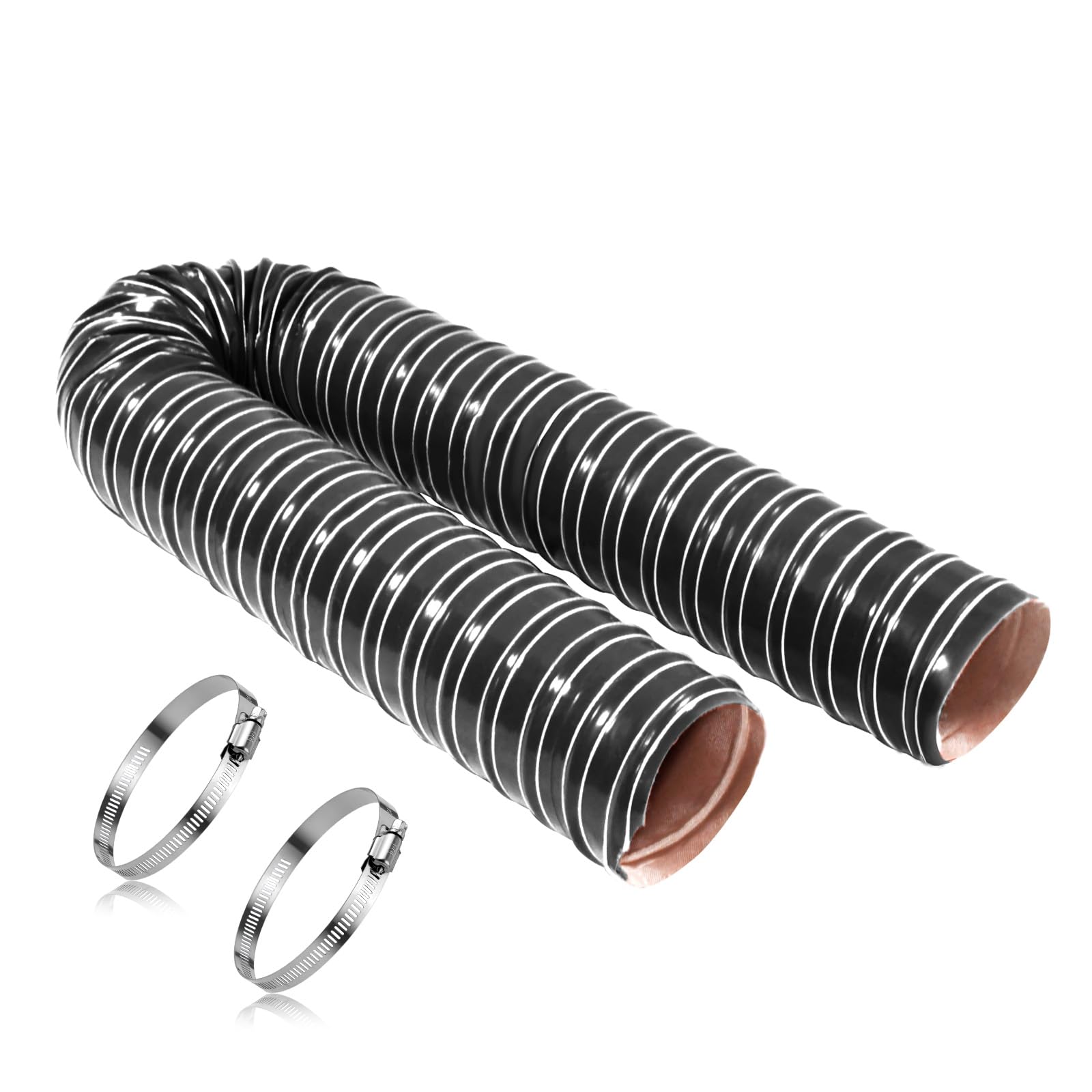 NOWBALL 3in Automotive Air Duct Hose, Length 1 Meter-3.3ft, 3" Silicone Flexible Cooling Ducting, 76mm High Heat Brake Exhaust Hose for Car, Garage,