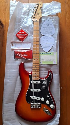 Amazon | Fender エレキギター Player Stratocaster® Plus Top, Pau