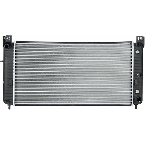 Besuto 2423 Radiator With TOC, Without EOC - 34-1/16" Core Compatible With Chevrolet Silverado, GMC and Cadillac, 1 Row