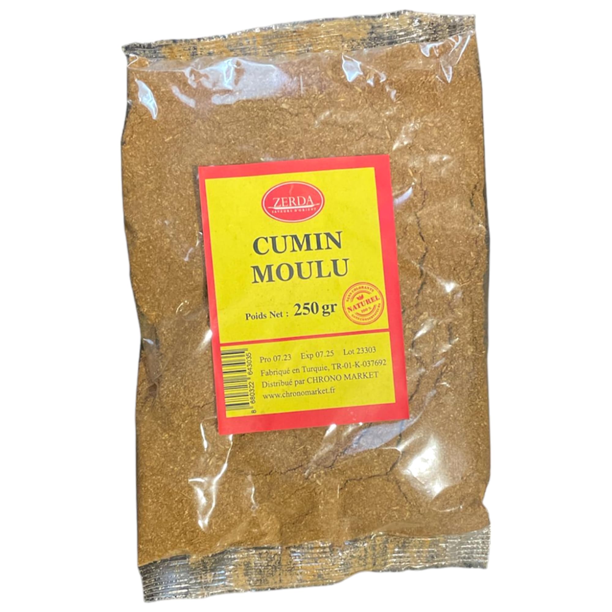 Cumin en Poudre | ZERDA | Haute Qualité | 100% Naturel (100, Grammes)