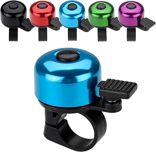 Vista 62 de Timbre de bicicleta con sonido nítido para adultos, niños y niñas 2 unidades azul - rojo