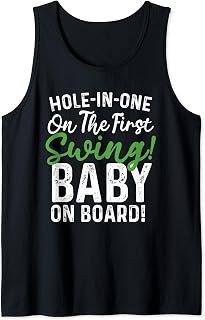 On the first swing baby on board golf pregnancy announcement Tank Top