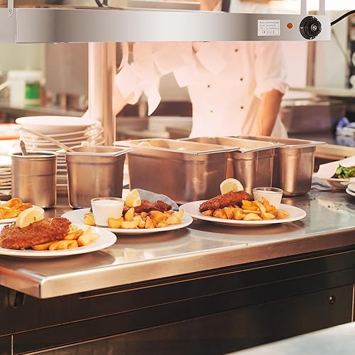 Miniatura 7 de Calentador eléctrico de tira de alimentos de 36 pulgadas, lámpara de calor de alimentos para restaurante de 920 W, temperatura de 220 V, calentador