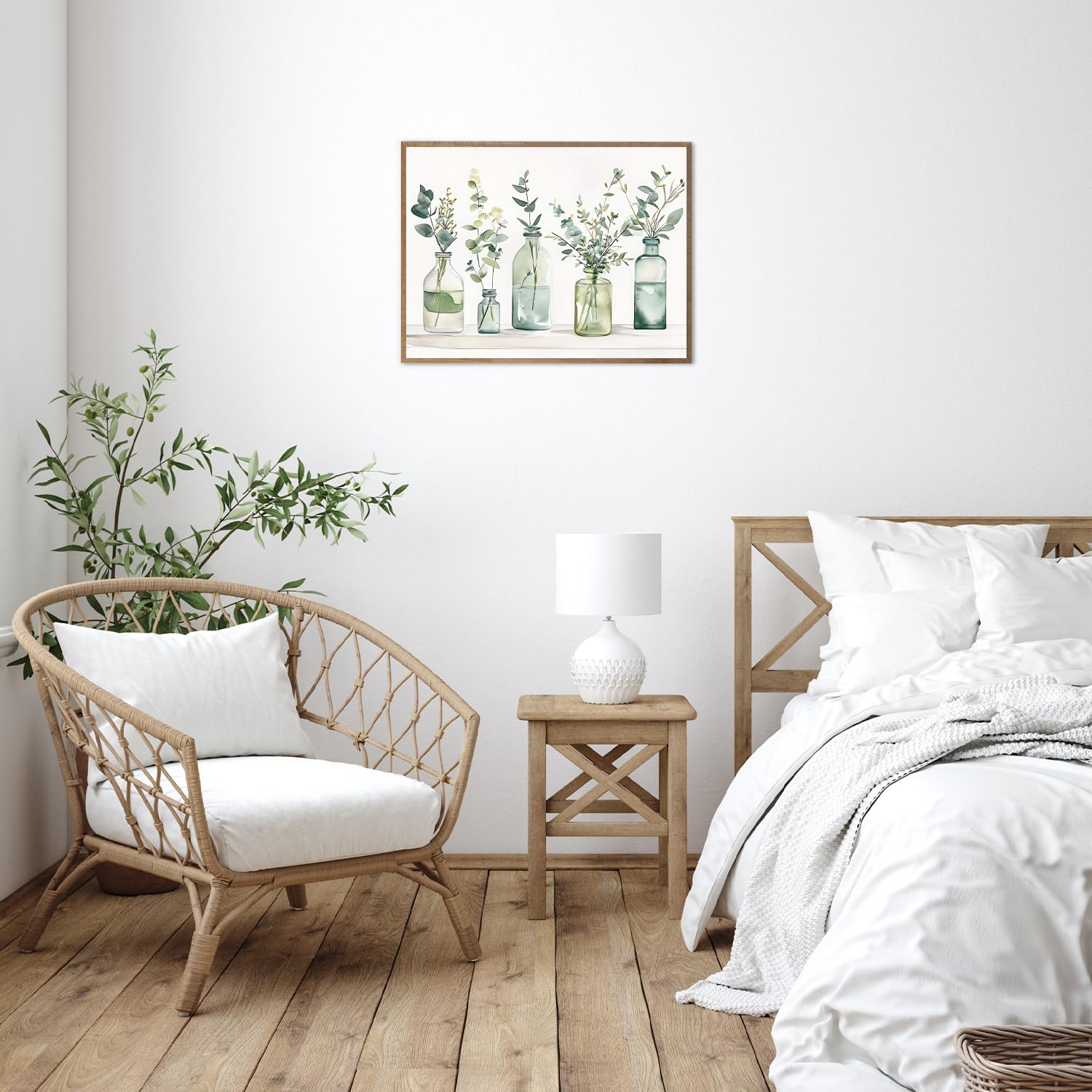 Dazzlewall Botanical Bathroom Wall Art Poster Bottles Plants Prints - Image 4