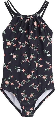 Kanu Surf Girls Jasmine Beach Sport Halter One Piece Swimsuit