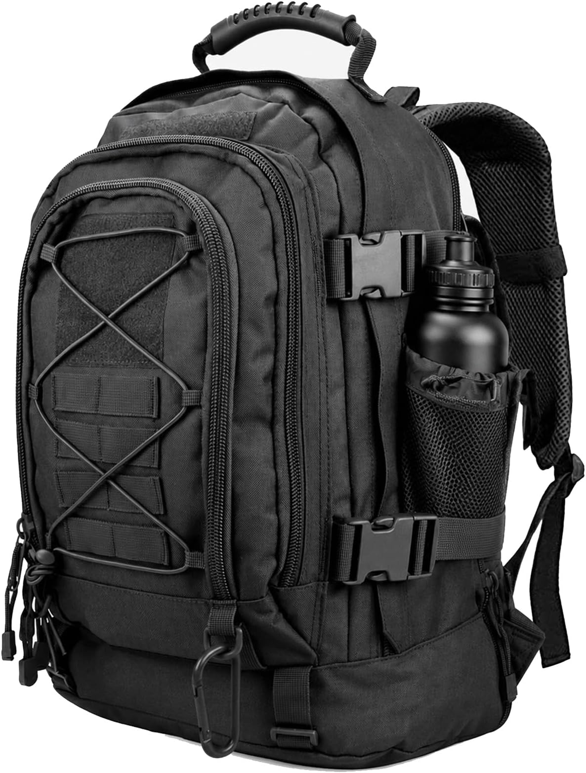 Tactical Backpack Military Army Daypack - Assault Pack for Men Molle Backpacks Bug Out Bag 3 Day Pack for Hiking Camping Travel Hunting Rucksack Trekking Black