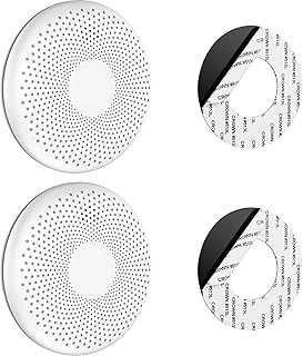 SAVS CS11 Kombinierter Rauch und CO Melder 2er-Pack – 10 Jahre Batterie – Rauchmelder und Kohlenmonoxid Melder - Extra dünnes Design – Kein LED-Licht – Montage ohne Bohren