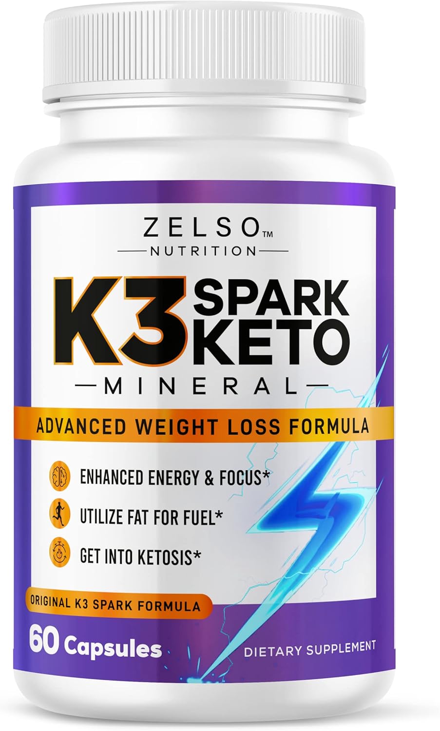 K3 Spark Mineral Pills by Zelso Nutrition, Advanced K3Spark