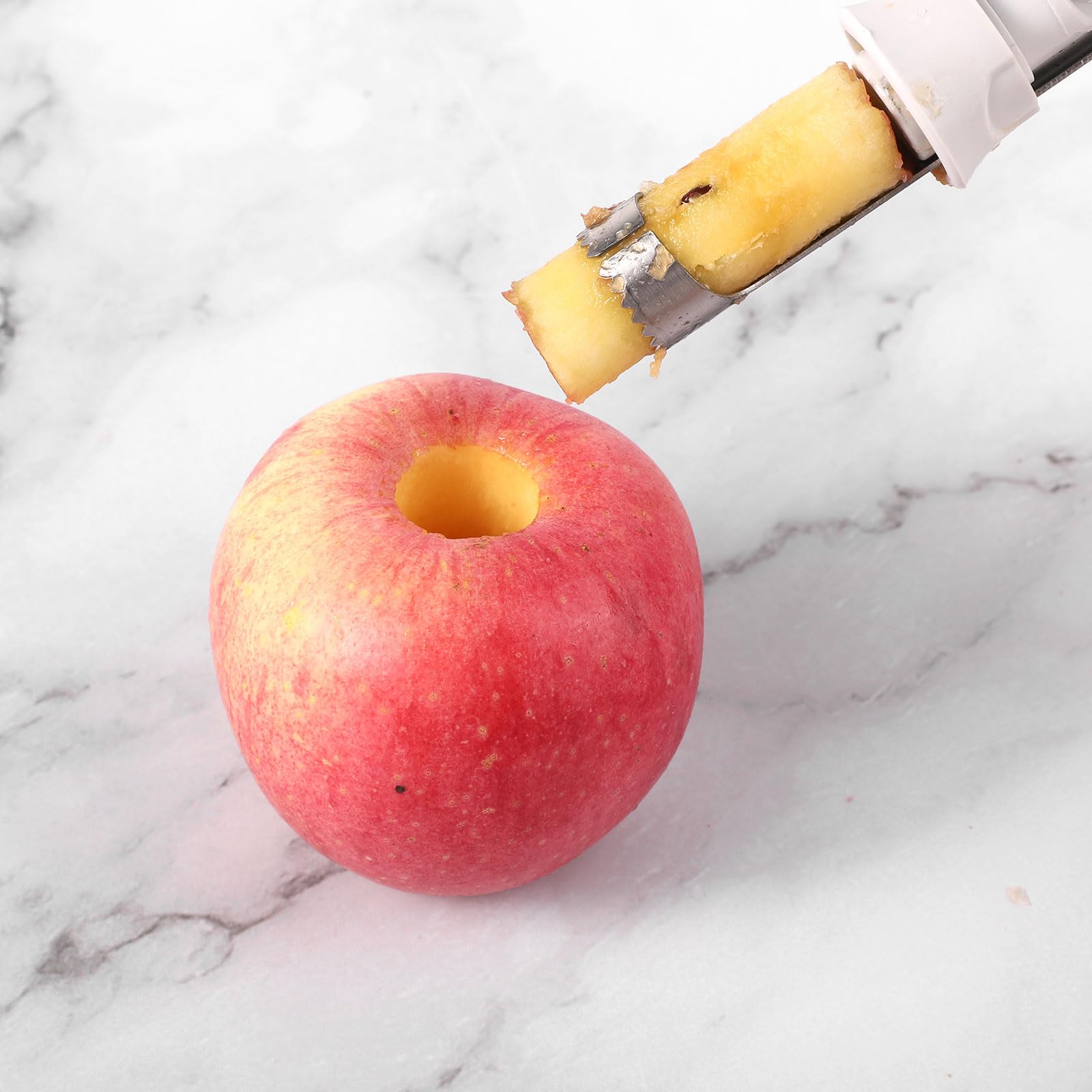 Chef Aid Évideur De Pommes, Multifonction Avec Extrémité Serrée Ronde Pour Une Utilisation Et Un Retrait Faciles - En Acier Inoxydable De Haute Qualité, Compatible Lave-Vaisselle