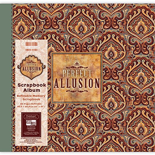 First Edition Perfect Allusion 12" x 12" / 30.5 x 30.5 cm, Paper, (20 Pages, Snapload PhotoGuard, Refillable Memory, Acid, Lignin & PVC Free), 12x12 Paisley Scrapbook Album