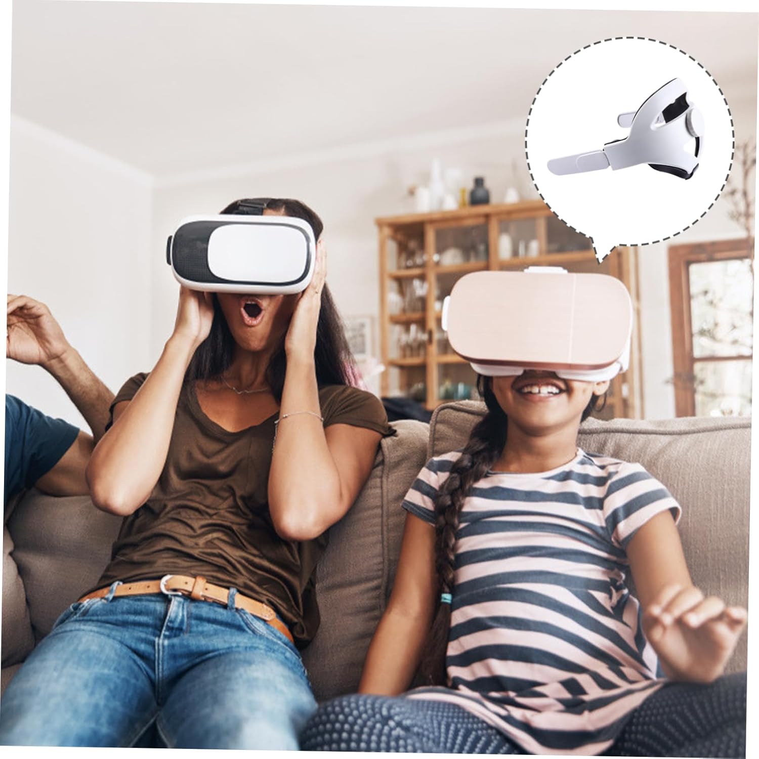 DOITOOL Adjustable Vr Headset Strap for Comfortable Headband Rotation Strong Support and Easy Installation Compatible Various