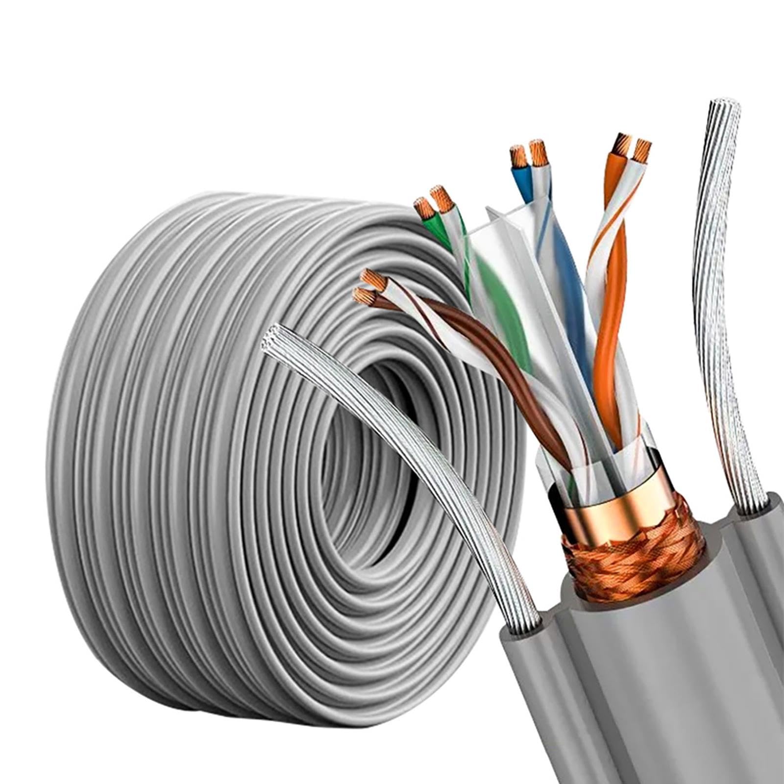 20 AWG Cable Ethernet Ascensor Cat5 8 Hilos Plano Apantallado
