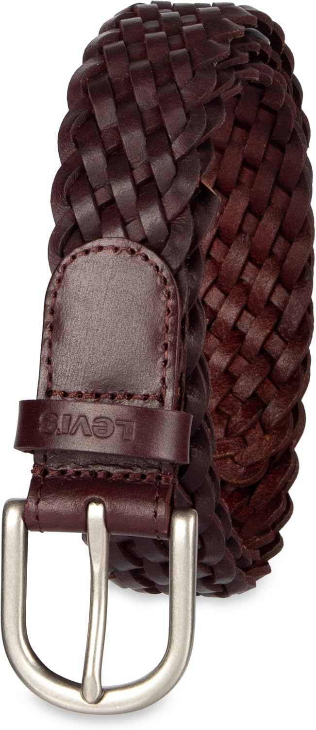 Levi's womens Fully Adjustable Casual Leather Braided Belt for Jeans and Dresses - Image 2
