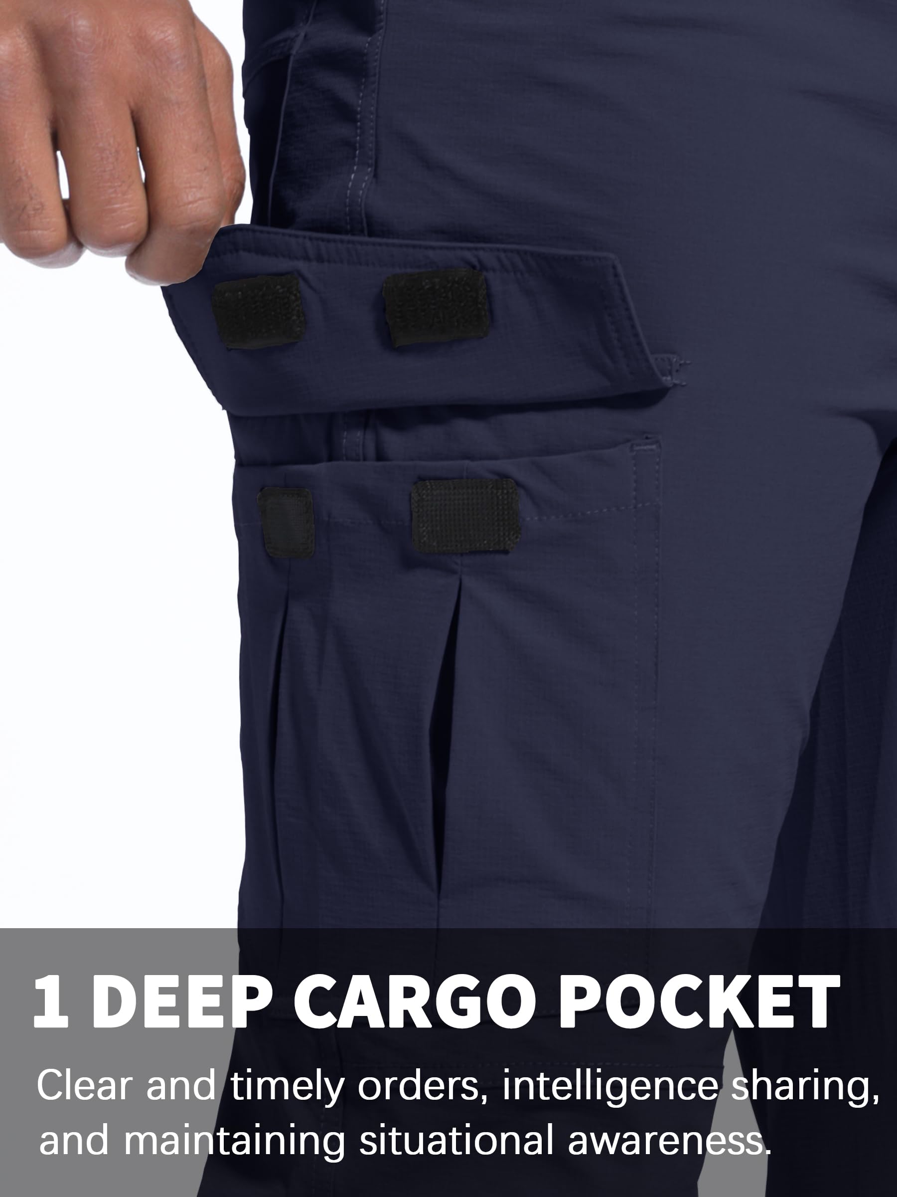Pantalones de senderismo para hombre, de secado rápido, ligeros, impermeables, para viajes, al aire libre, camping, caza, pesca, trabajo, pantalones cargo