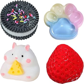4Pcs Squishy Toys Set - Sensory Fidget Stress Relief Mini Squishies Toy