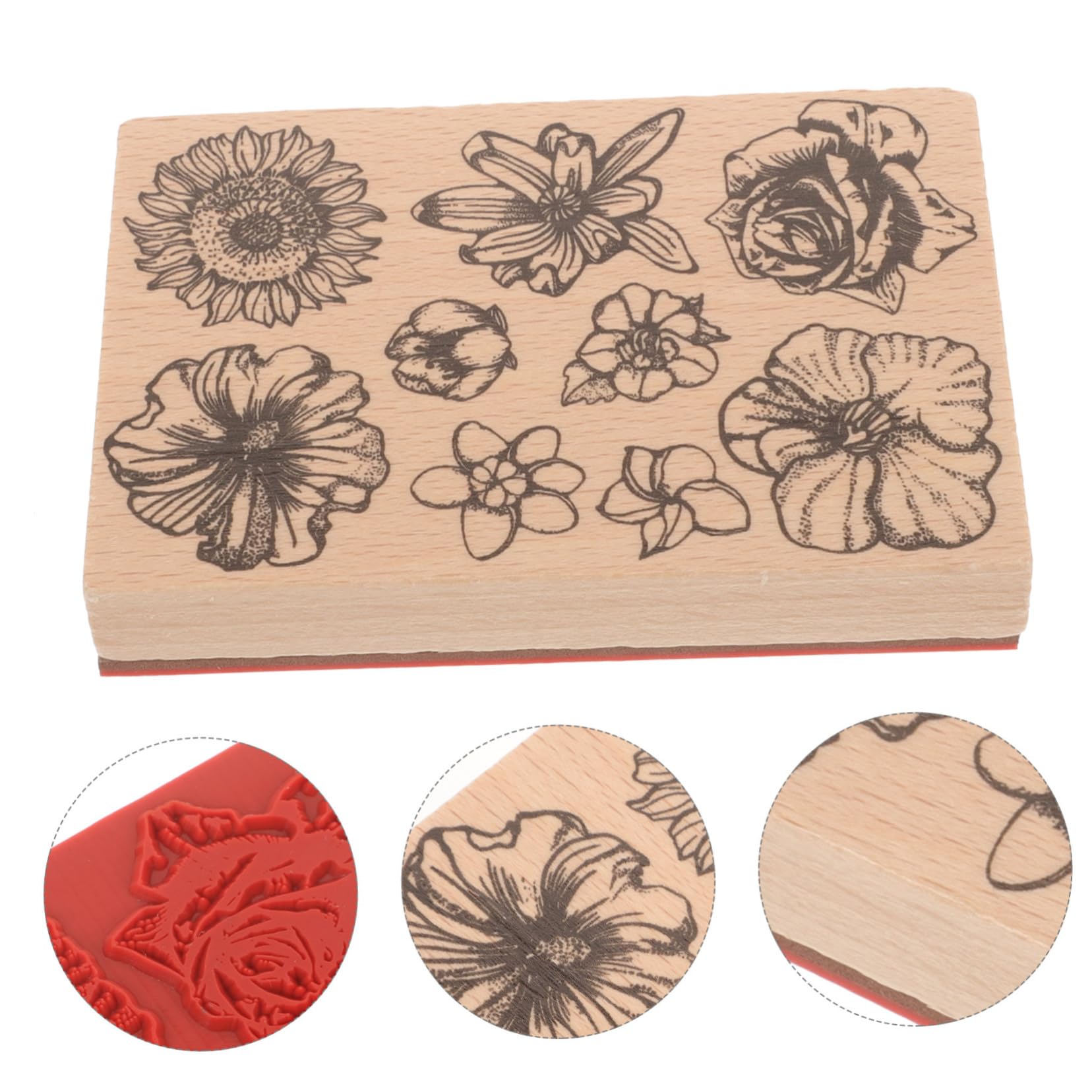 OSALADI 5 Pezzi Timbro decorativo Carino estetico blocchi di stampaggio trasparenti timbratura Creazione diario francobolli di scrapbooking timbro per la lavorazione Gel di silice