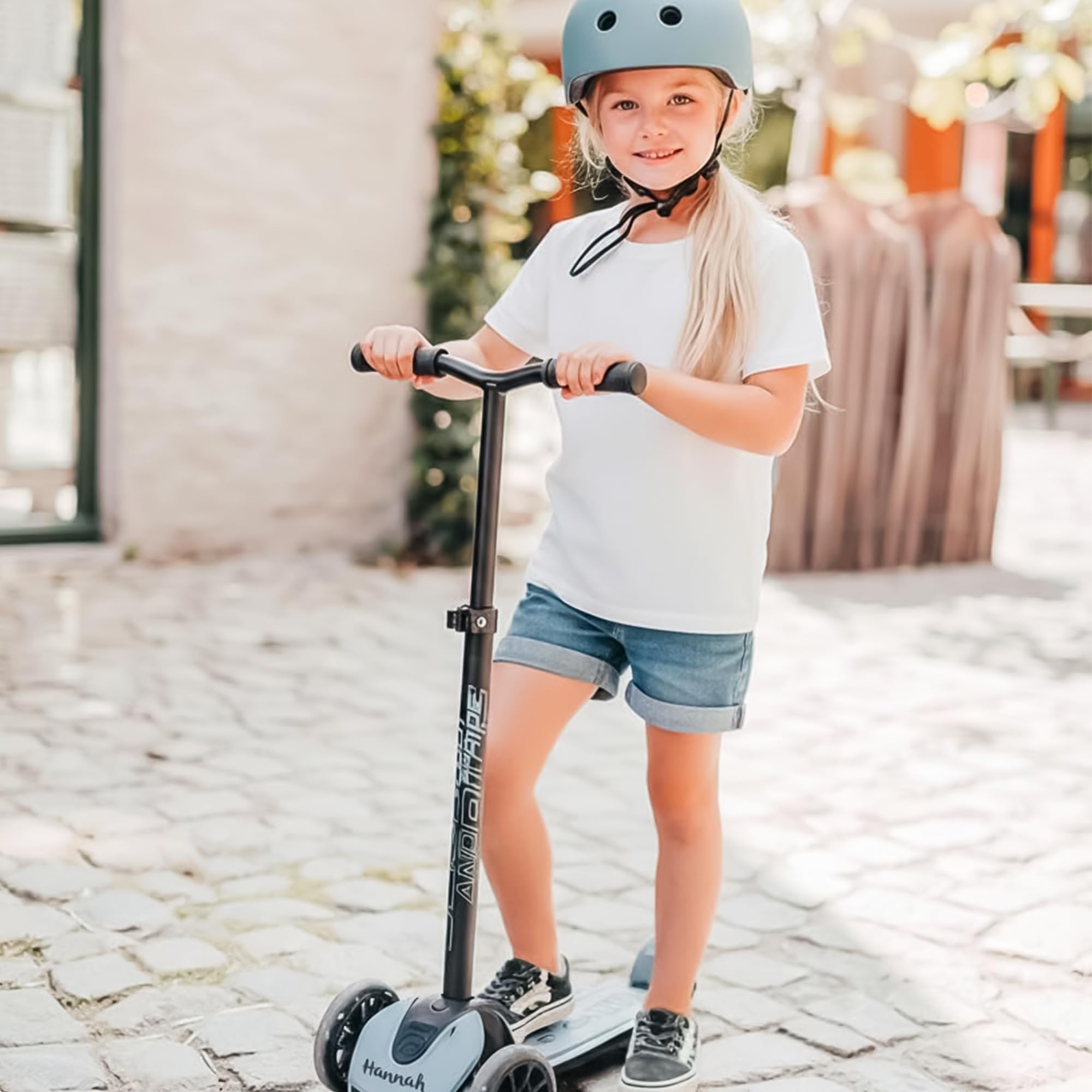 Scoot and Ride Highwaykick 5 – stabile e resistente fino a 80 kg – per bambini dai 5 anni – personalizzato con nome