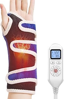 Heating Pad for Wrist,Heated Wrist Brace for Carpal Tunnel Pain,Hnad Heating Pad for Pain Relief, Auto Shut Off,Heated Hnad Wrap for Arthritis,Sprains Trigger Thumb