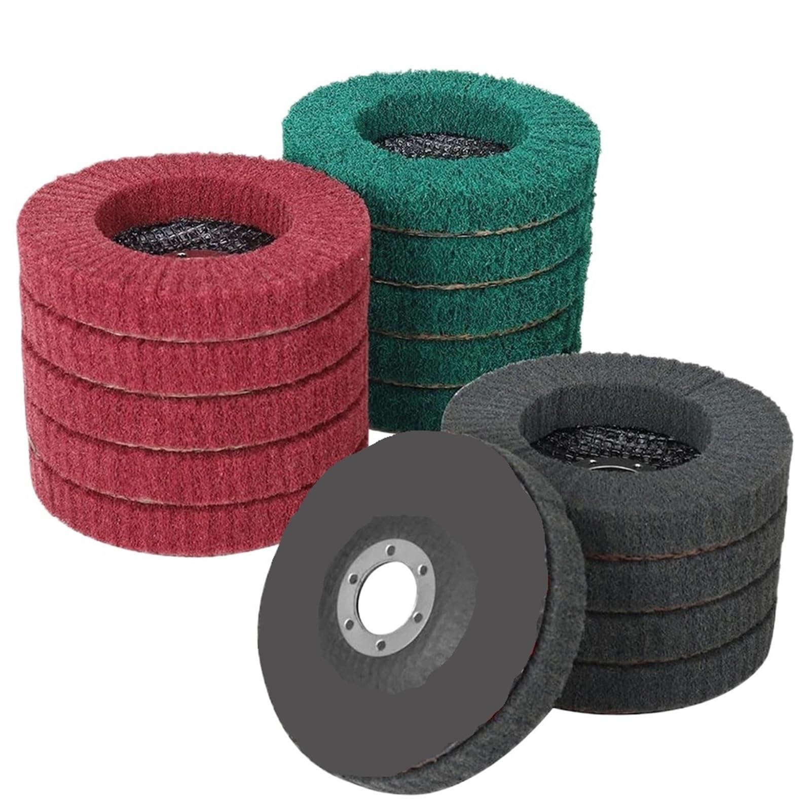 Compatibile Con Mola Abrasiva Con Disco Lamellare In Fibra Di Nylon Da 115 Mm Da 4,5 Pollici For La Pulizia Della Ruggine(Grit180 10pcs)