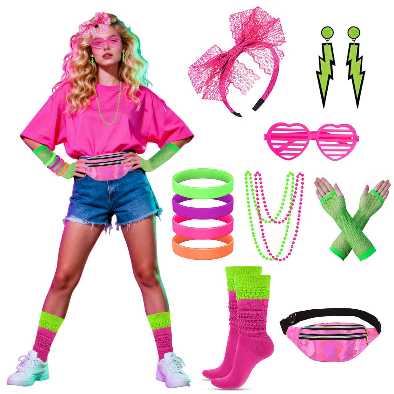 Xintorch 80s Accessories for Women