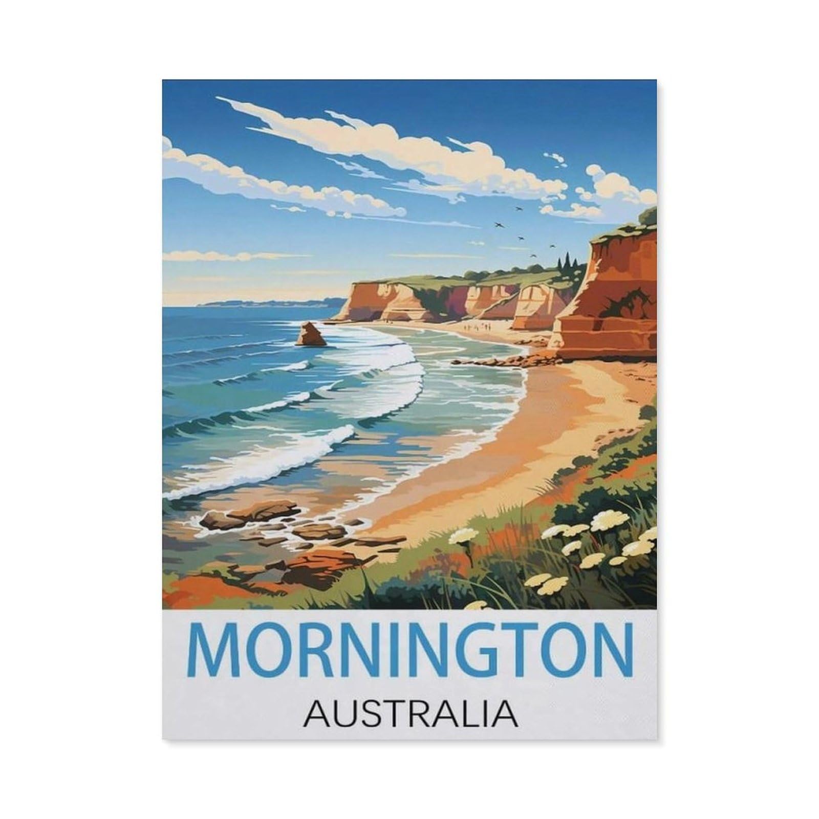 BEAYODKP 5D Diamond Painting，Mornington Australia（50x60cm）