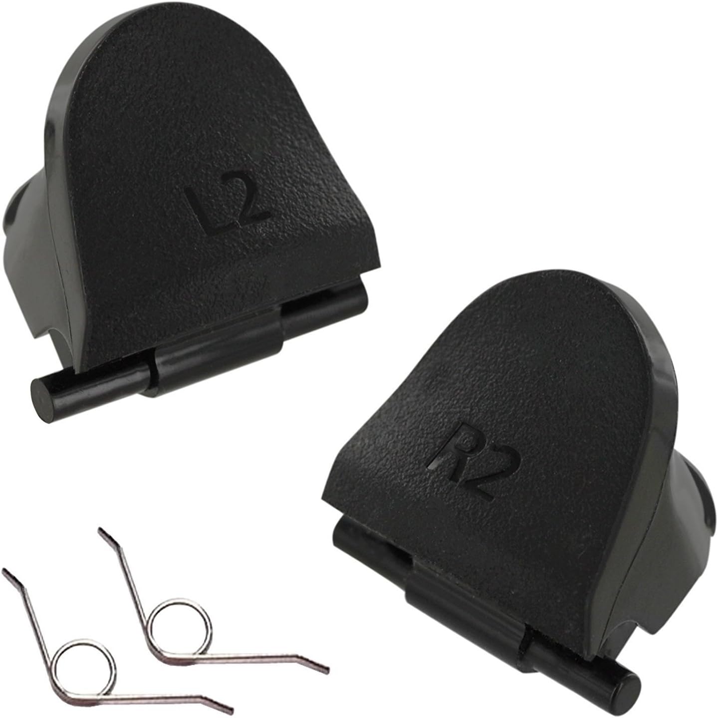 Hihouse Replacement OEM Controller L2 R2 Trigger Button & Spring Set for Sony PS4 Controller - Genuine OEM Repair Parts