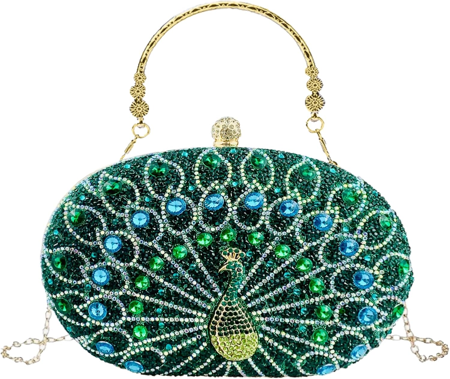 Clutch Purses for Women Evening Bag Lady Rhinestone Evening Clutch Fashion Sparkly Crystal Diamond Handbags for Wedding Party