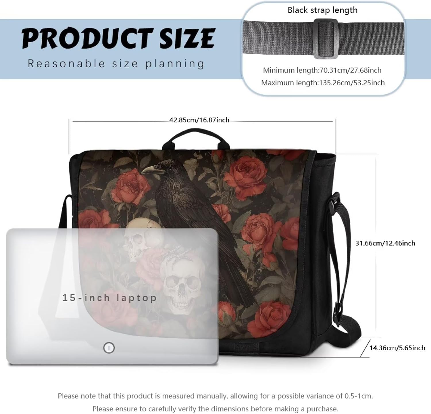 Vintage Women Crossbody Bag Men Flap Messenger Bag with Adjustable Strap Classic Large Satchel for Casual Work