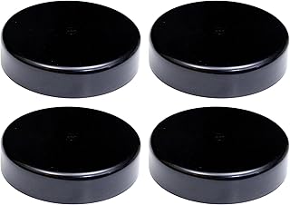 JSP Manufacturing Flat Marine Dock Piling Cap, UV Protected Polypropylene, 4 Pack, Made in