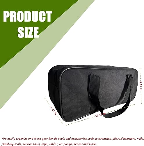 Miniatura 3 de BLIRITEL Bolsa de herramientas de boca ancha de 13 pulgadas, bolsa de herramientas Oxford impermeable, organizador de herramientas de gran capacidad
