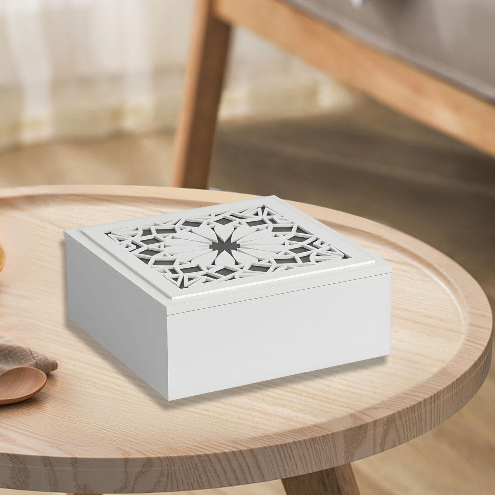 Professioneller Tee Organizer Für Küche | robust, 9 separate Fächer, klare Sicht, einfache Entnahme
