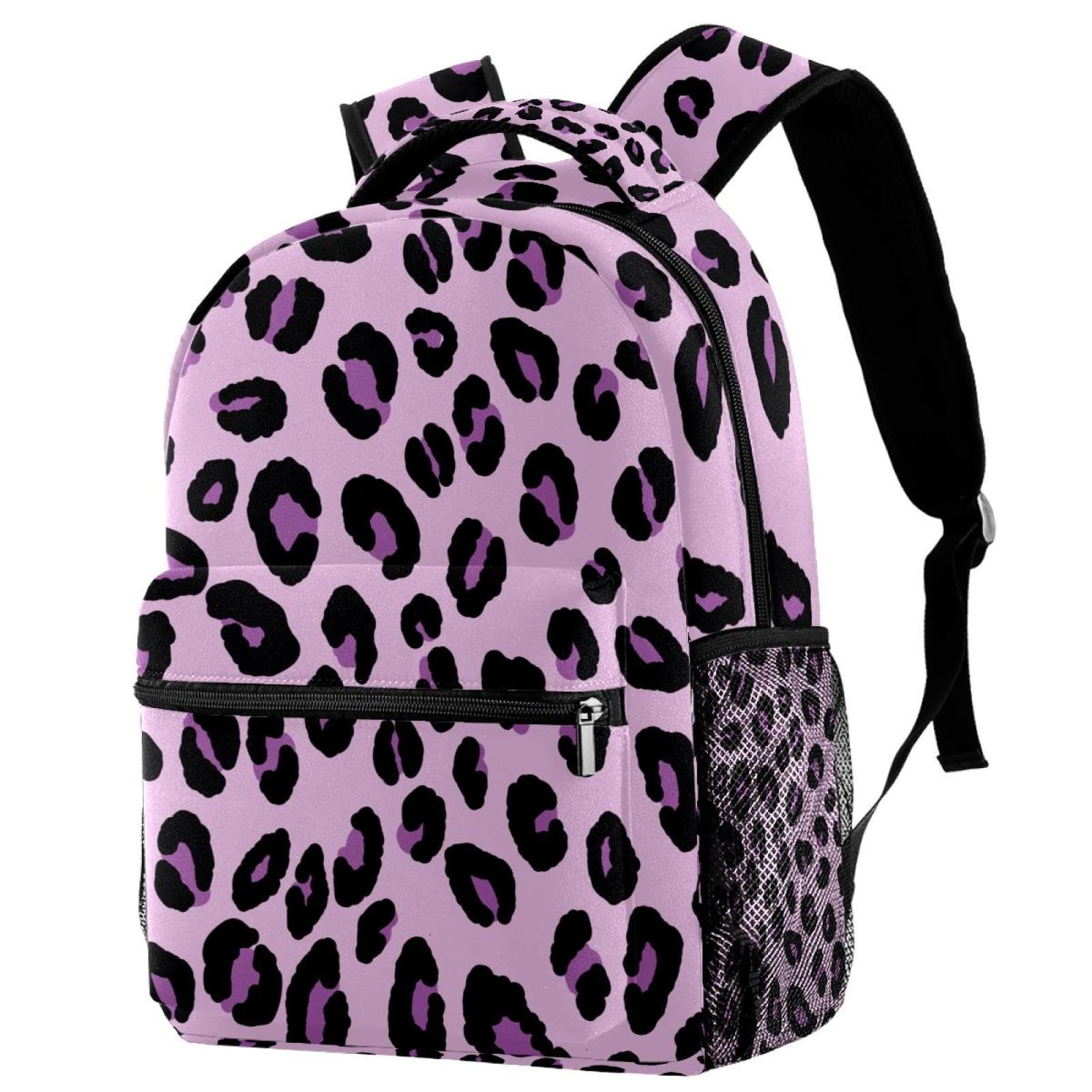 Sac à dos de voyage Campus rose léopard pour filles et garçons de 29cm - 7