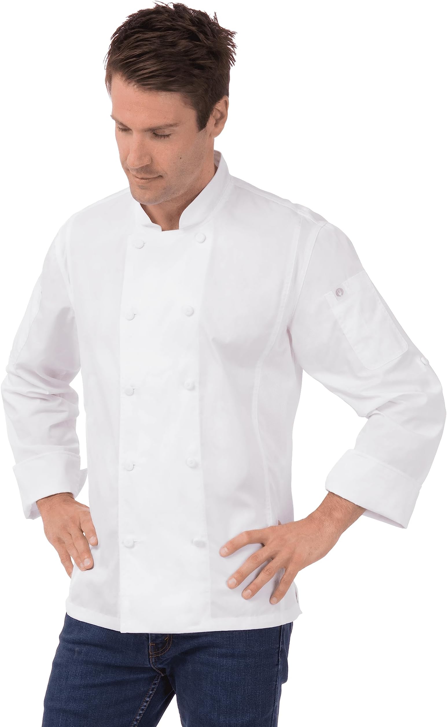 Chef WorksChef Works Men's Bowden Chef Coat, White, S