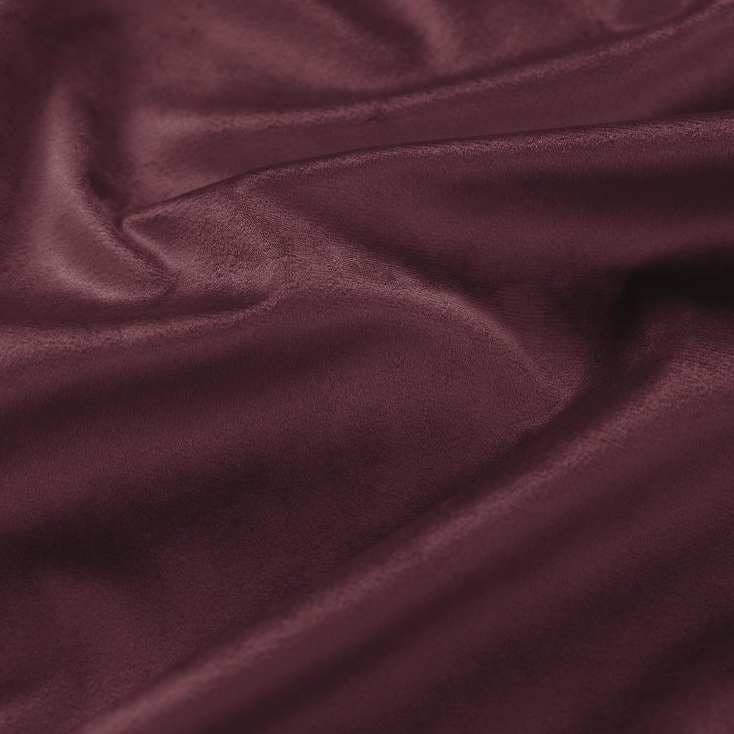 Burgundy Velvet Blackout Curtains 84 Inch Long for Bedroom, Thermal Insulated Dark Mauve Plum Purple Moody Drapes, Elegant Room Darkening Victorian Pleated Window Curtains for Living Room 2 Panels