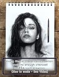 Crayons de charbon pur sans bois - Set Équivalent à 25+ Crayons réguliers - Ultra Noir - Cohérence lisse sur tous les papiers de dessin