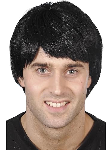 Smiffys Guy Wig - Black(Size: One size) - Black