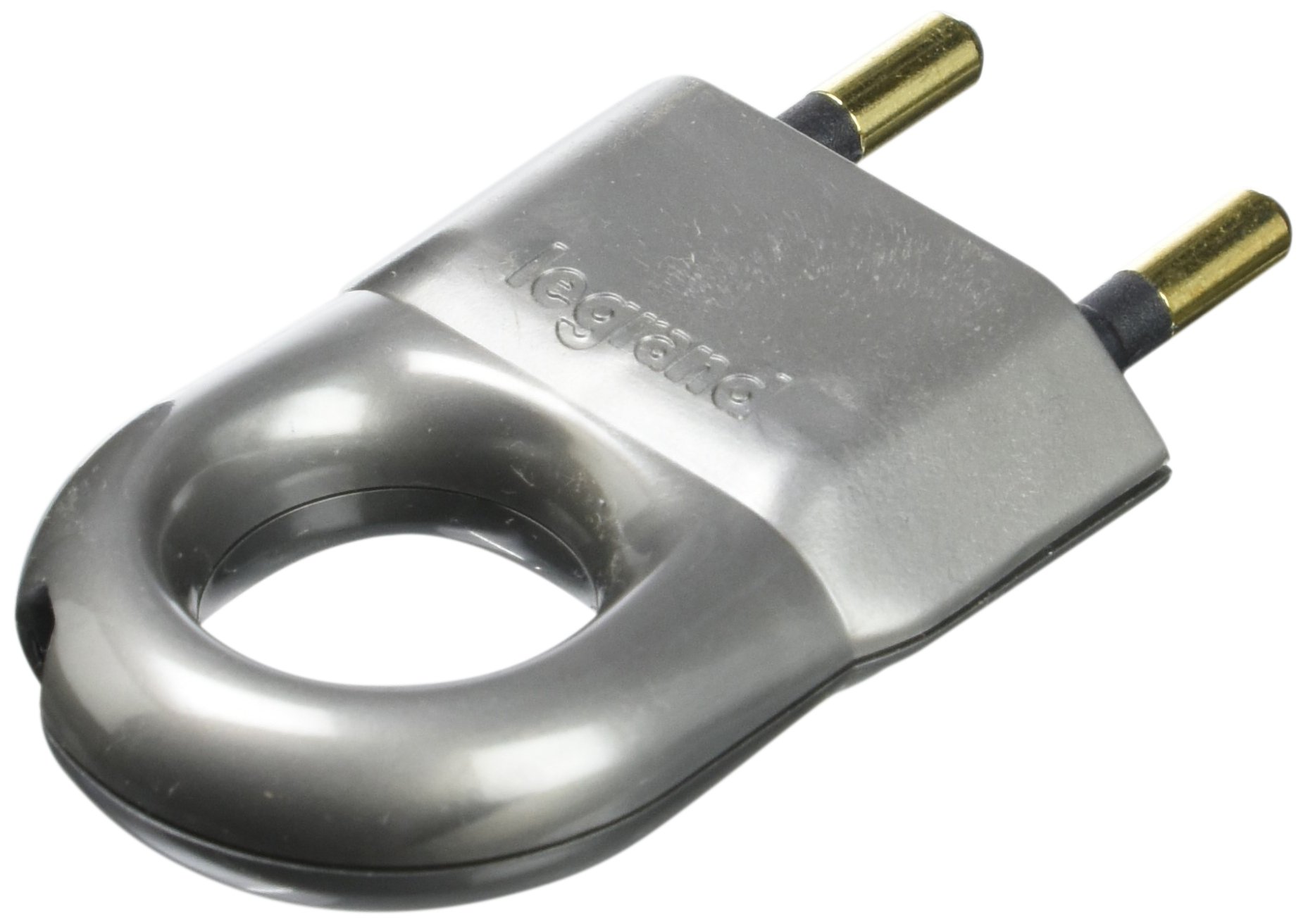 Fiche Mâle Sans Terre Legrand avec Anneau d'Extraction - Aluminium 6A