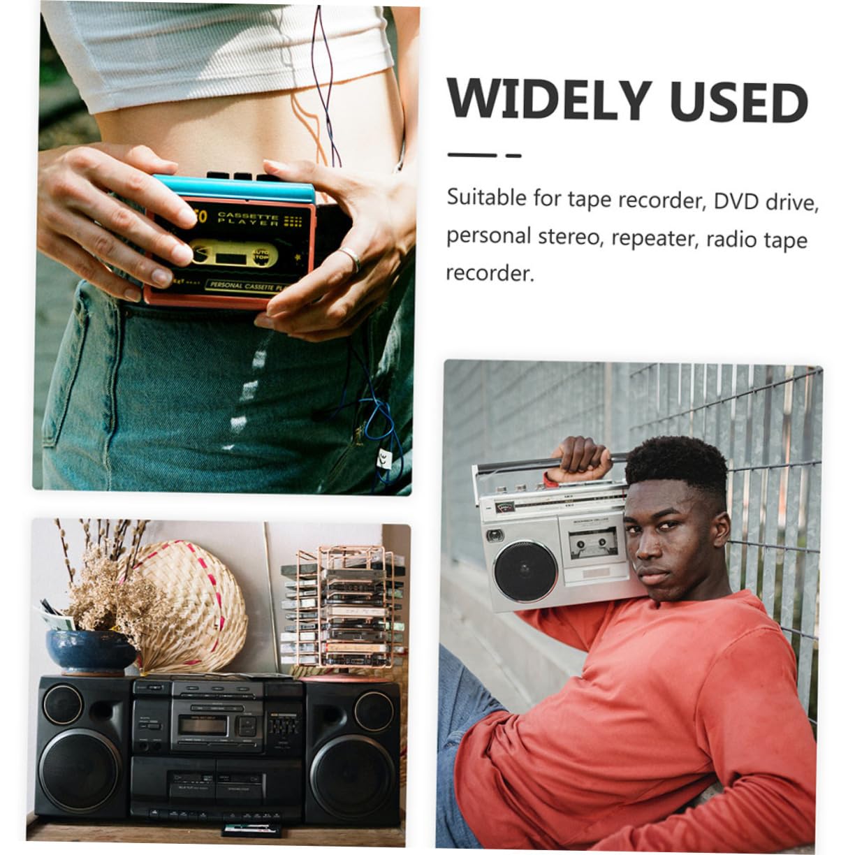 CIMAXIC Practical Cassette Belt for Recorder 1mm Belts for Cassette Recorder Repair and Maintenance