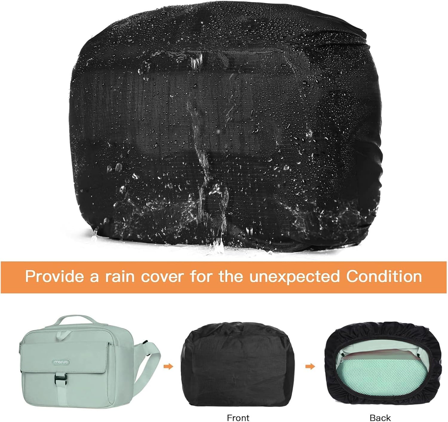 MOSISO Camera Shoulder Bag Case Crossbody Sling Purse, DSLR/SLR/Mirrorless Compact Padded Photography Handbag with Rain Cover Compatible with Canon/Nikon/Sony Cameras and Lenses, Antique Green