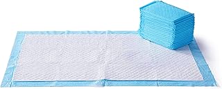 Amazon Basics Trainingspads für Hunde und Welpen, auslaufsicheres 5-lagiges Design mit schnell trocknender Oberfläche, Riesig (30Stück), Blau product image