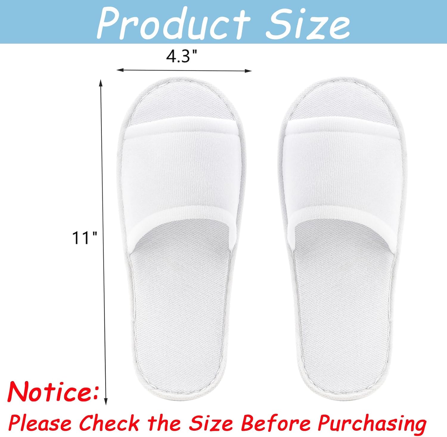Frcctre 15-20 Pairs Disposable Slippers, Non-Slip Disposable Women Spa Slippers Portable Indoor Slipper for Guests Hotel Home Travel Wedding Salon, Individually Wrapped - Image 2