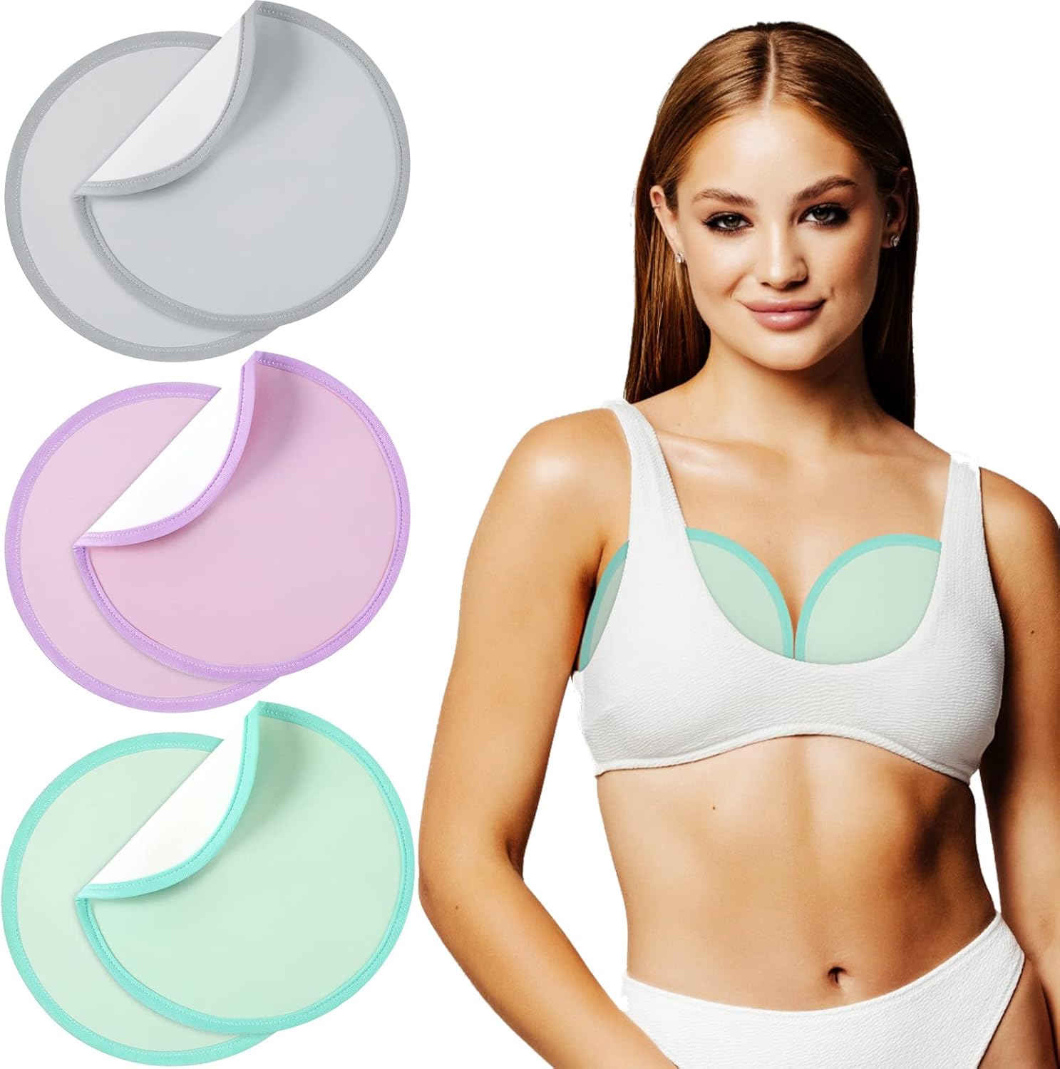 6PCS Castor Oil Pack for Breast,Reusable Organic Castor