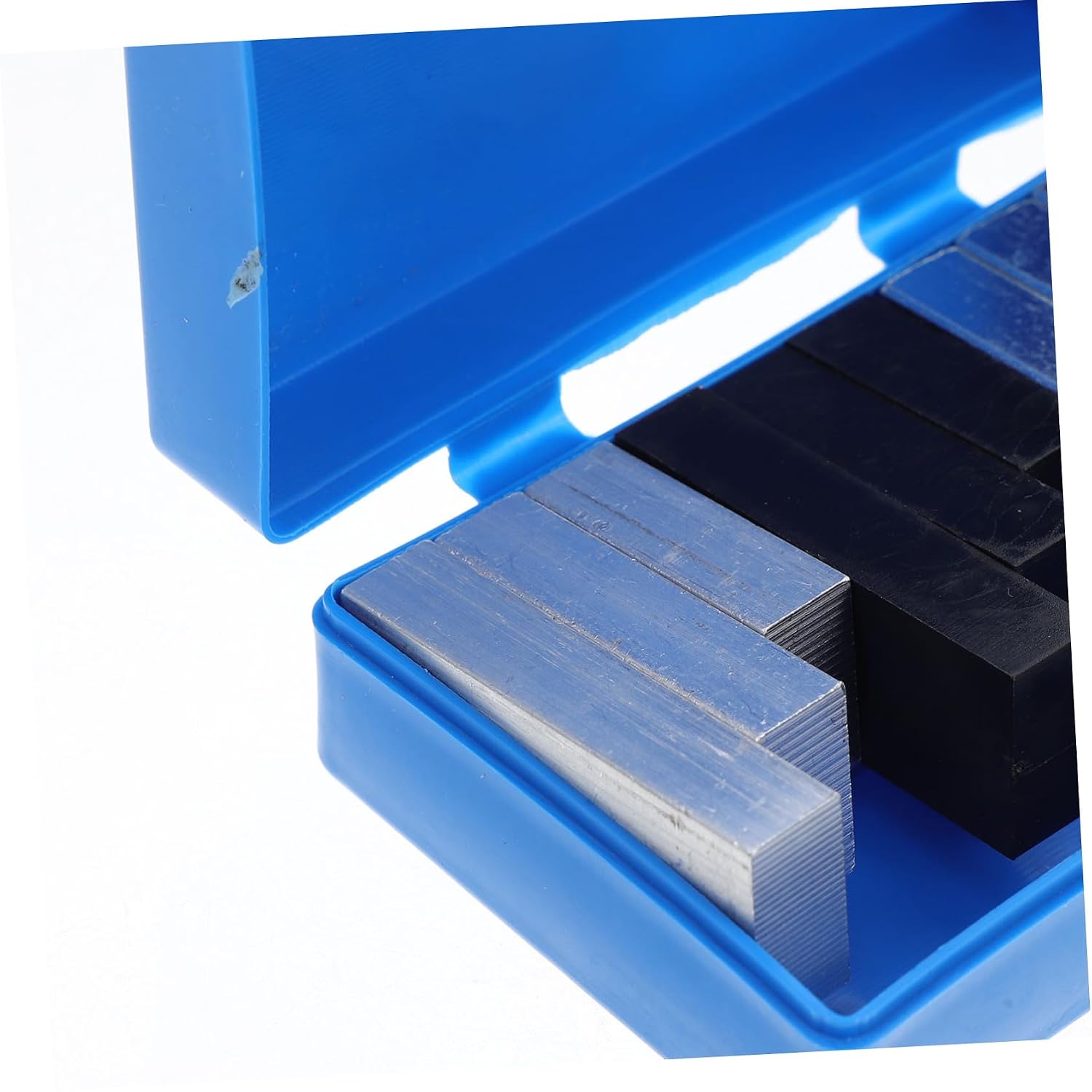 KICHOUSE Aluminum Iron Plastic Density Blocks Kit for Physics Experiments 9pcs Precision Measurement Set