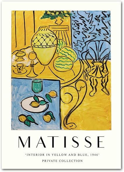 メーカー包装済】 アンリマティス ビンテージ ポスター パネル - www