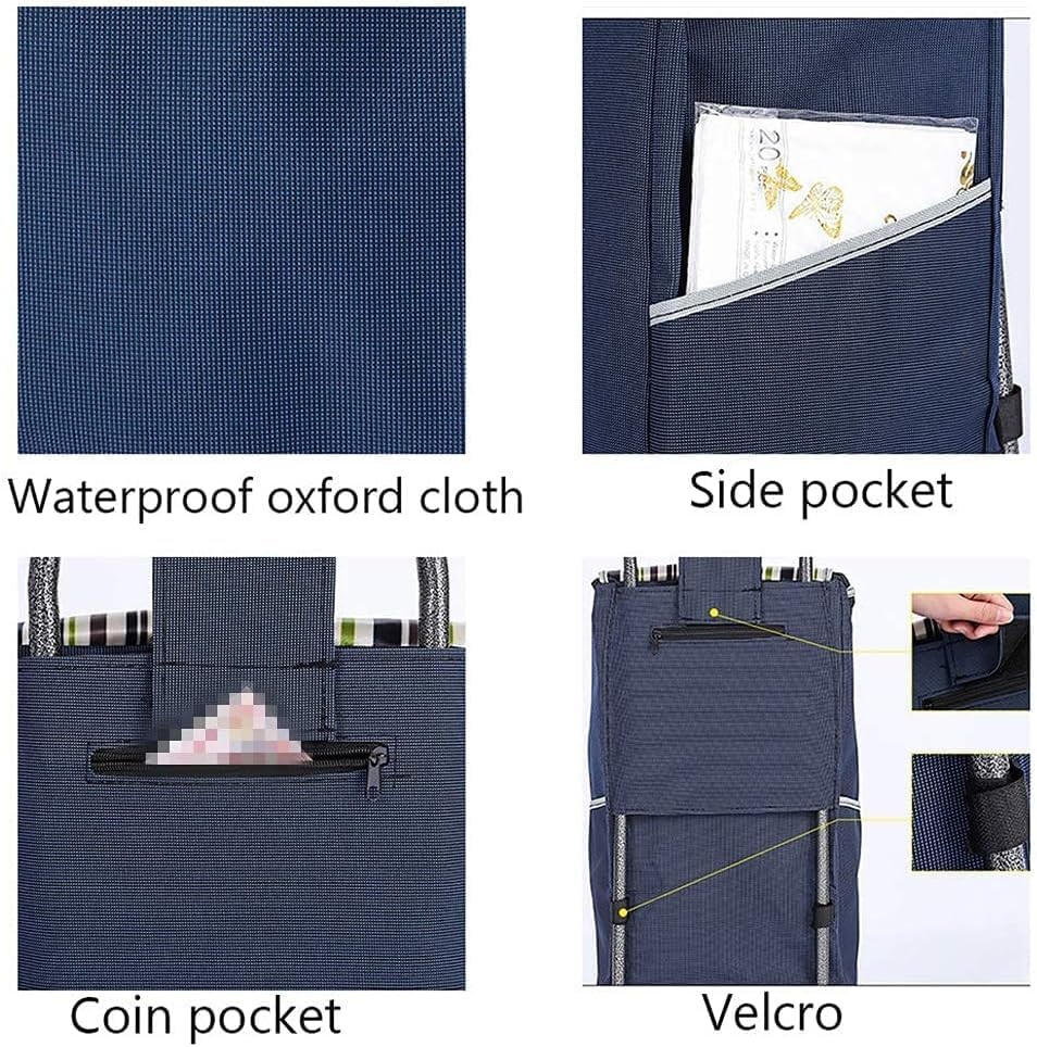 買い物カート 耐久性のある防水オックスフォードの血餅が付いている 6 つの車輪 30L の折り畳み式の食料品店のカートが付いている階  ショッピングカート 買い物カートキャリー 買い物カート 耐久性のある防水オックスフォードの血餅が付いている 6 つの車輪 30L の Amazon  ...